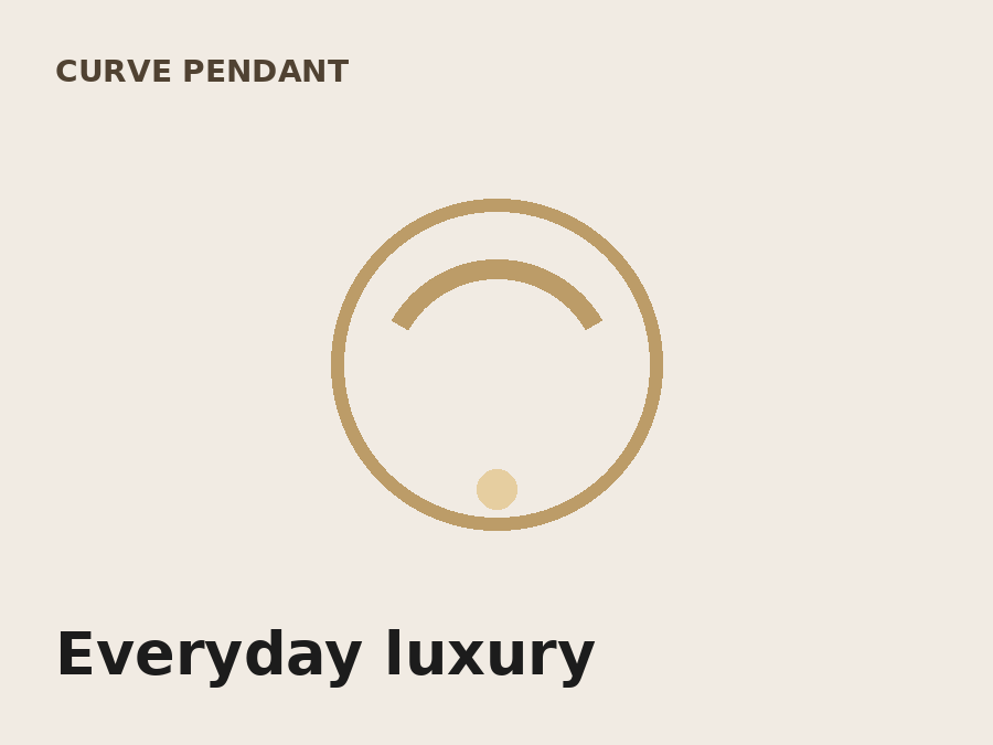 Luxury necklace presentation animation